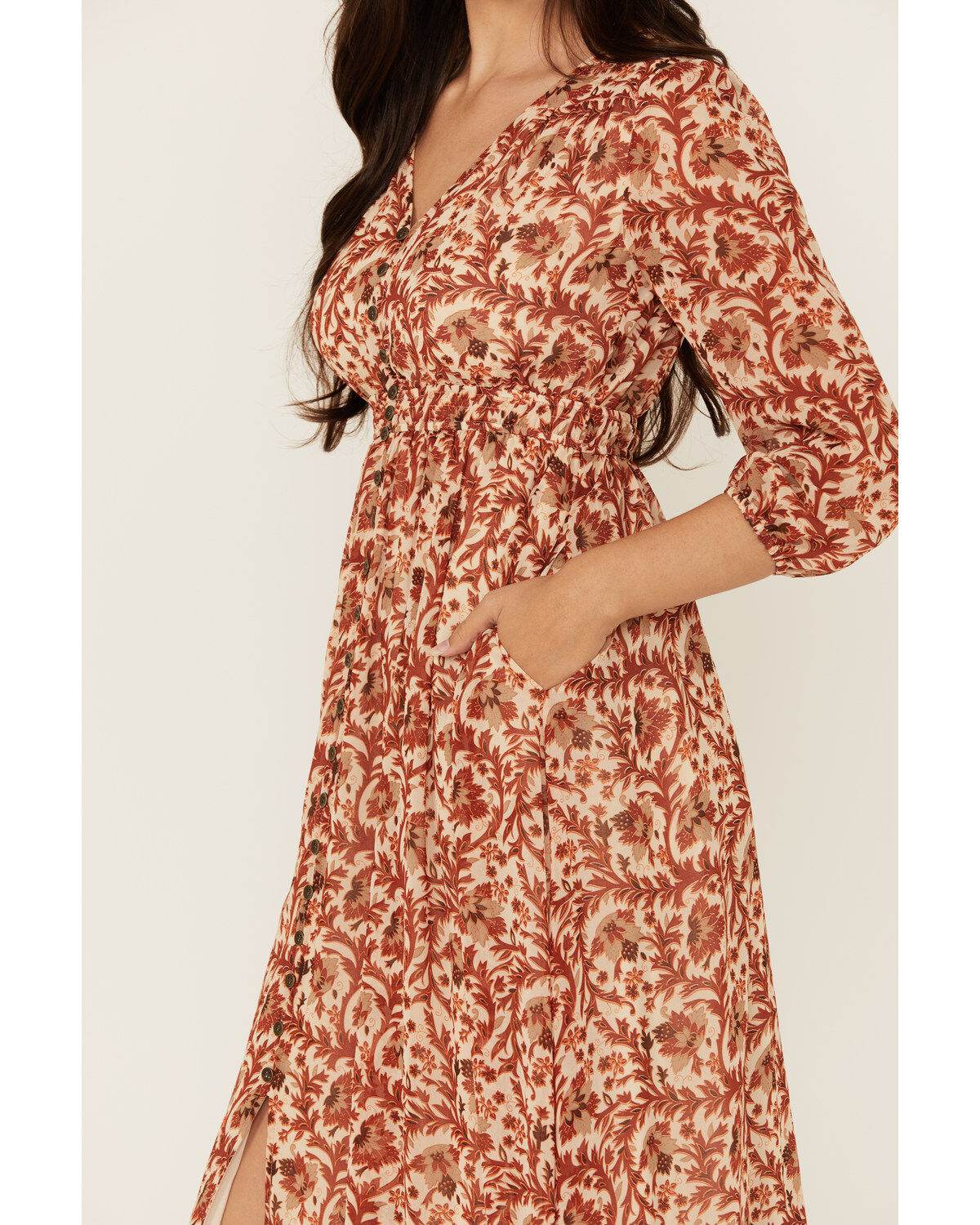 Shyanne Women's Chiffon Floral Print Maxi Dress