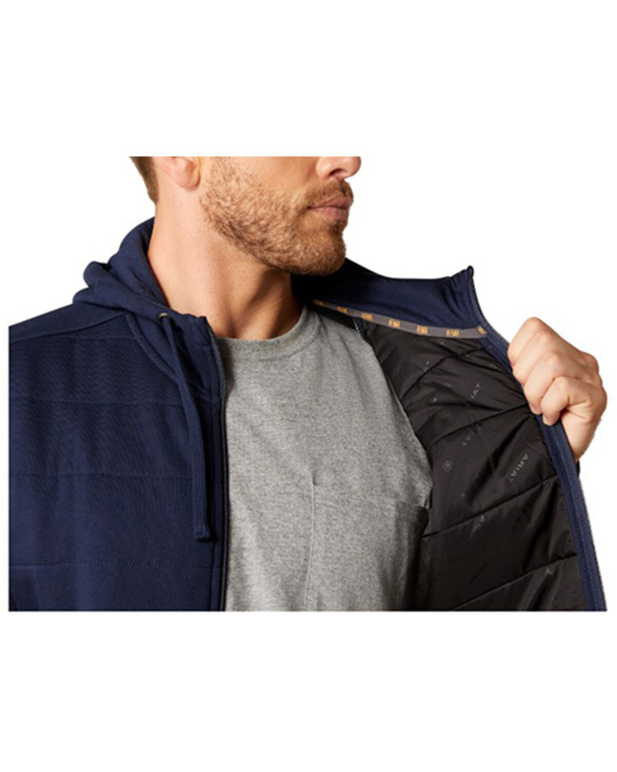 Ariat Men's Rebar All-Weather Insulated Full Zip Hooded Sweatshirt