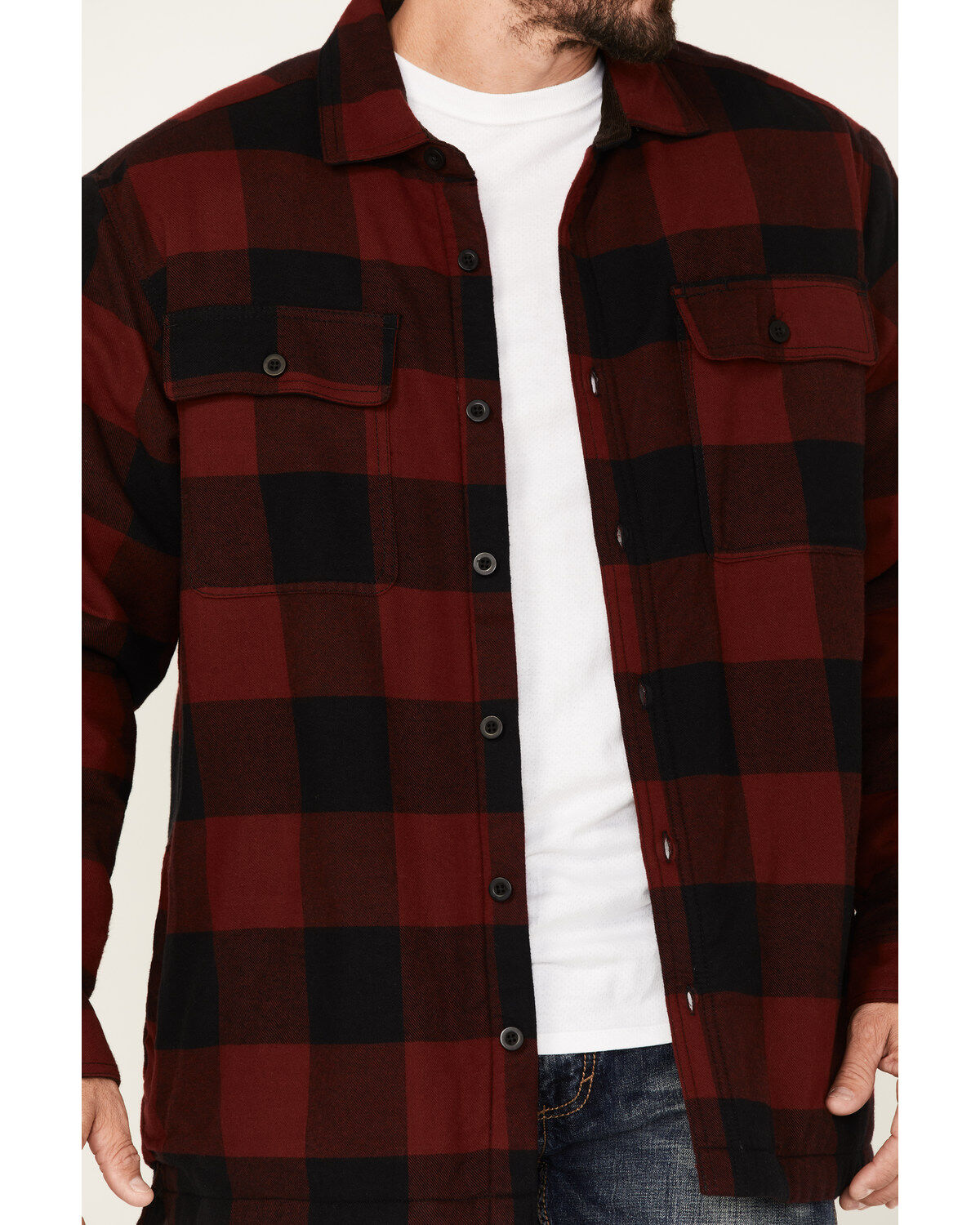 North River Men's Heavyweight Fleece Lined Flannel Shirt