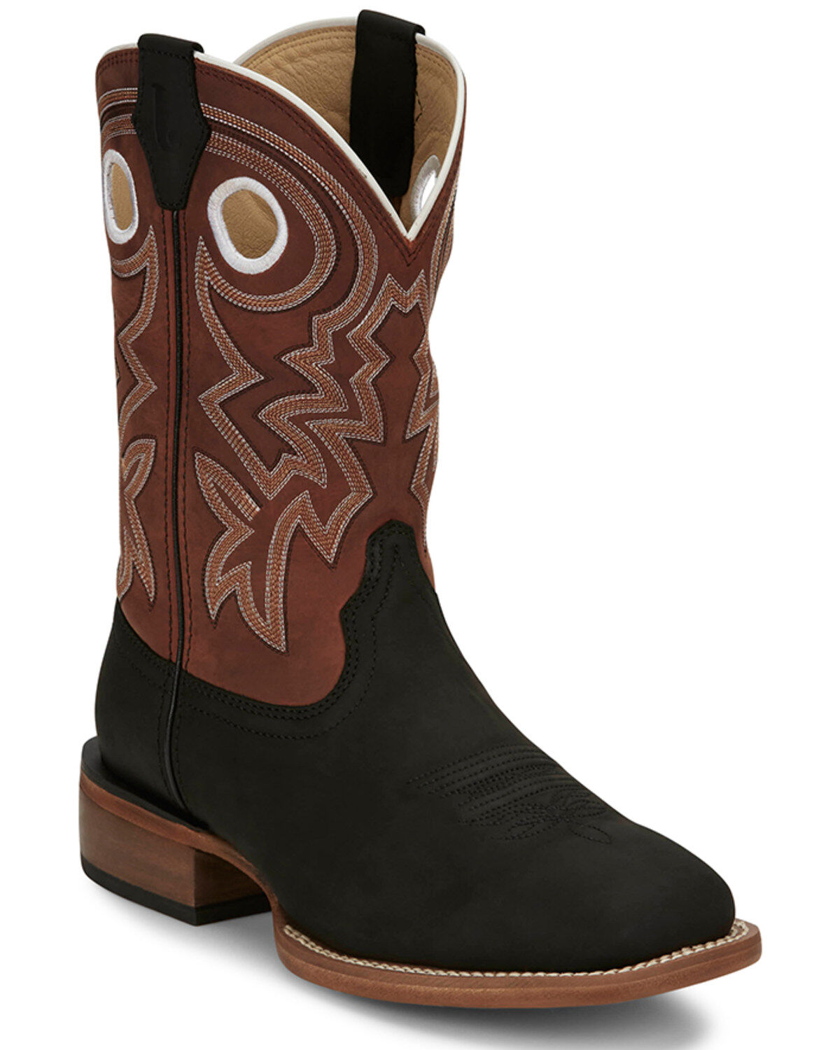 Justin Men's Big News Western Boots - Broad Square Toe