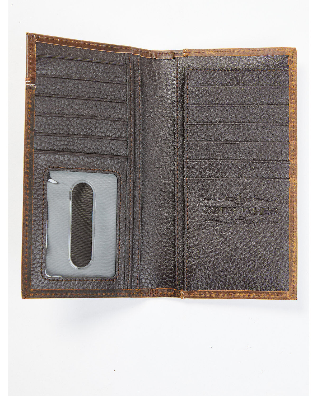 Cody James Men's Ostrich Tooled Checkbook Wallet