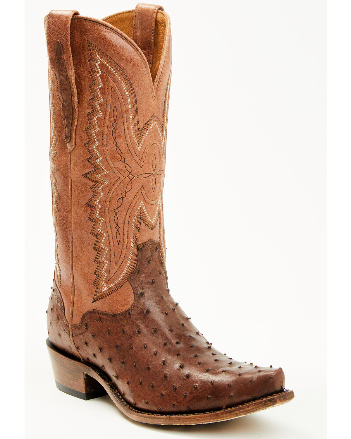 El Dorado Women's Camille Exotic Ostrich Tall Western Boots - Snip Toe