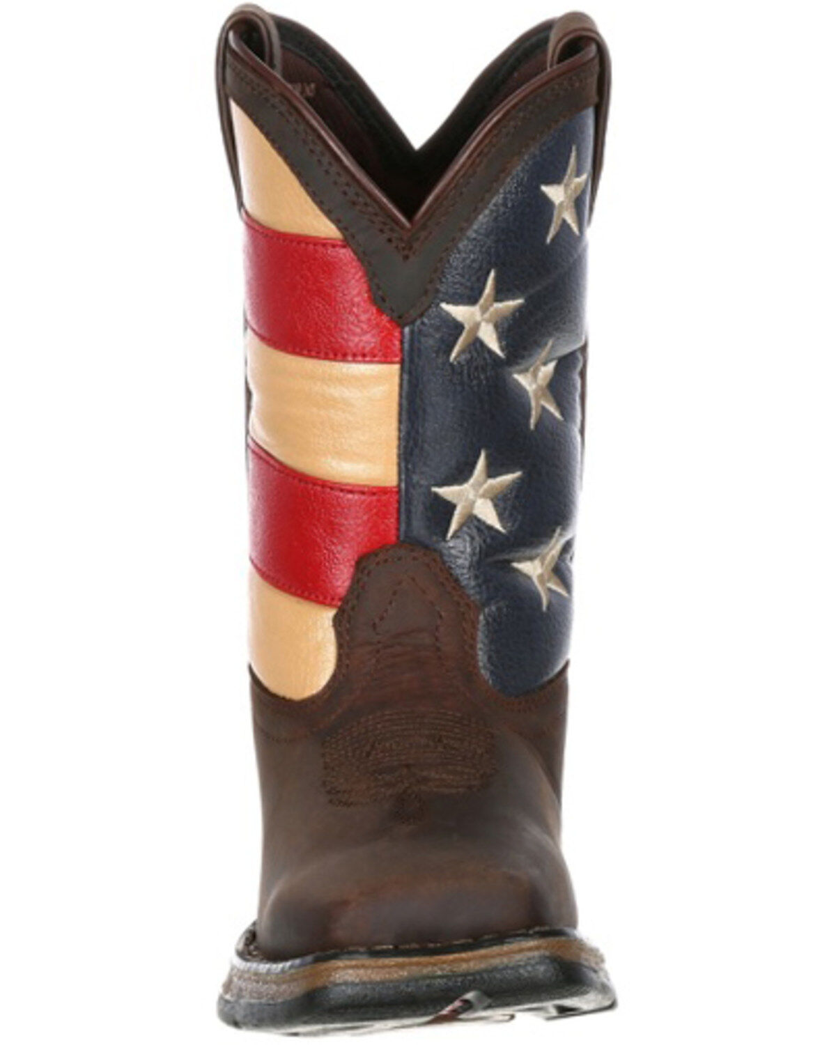 Durango Girls' Lil Rebel Big Kids' Flag Western Boots - Broad Square Toe