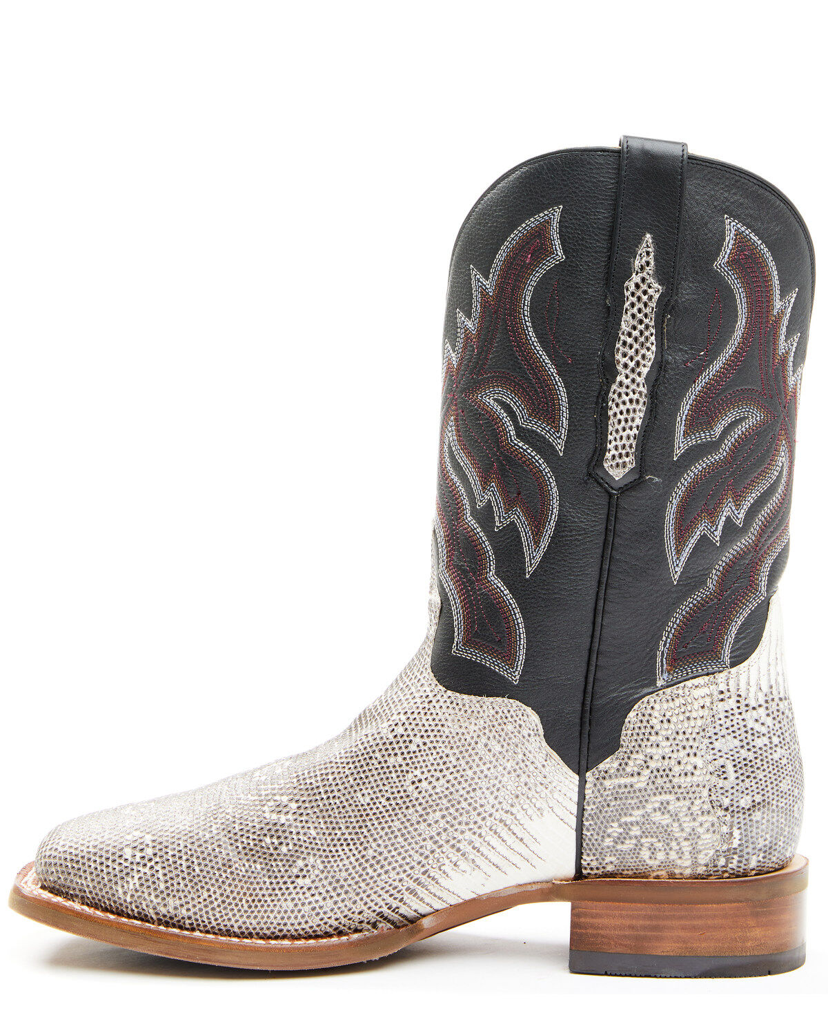 El Dorado Men's Natural Ring Tail Lizard Exotic Western Boots - Broad Square Toe