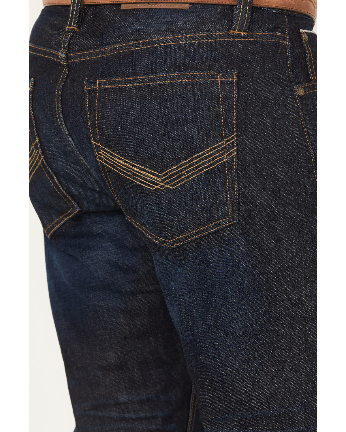 Cody James Men's Tucson Dark Wash Straight Selvedge Rigid Denim Jeans
