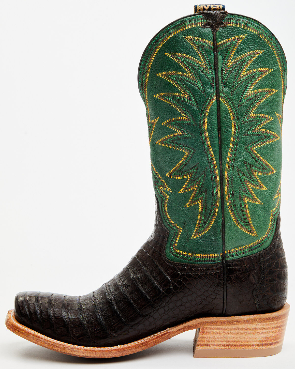 Hyer Men's Spearville Exotic Caiman Western Boots - Square Toe