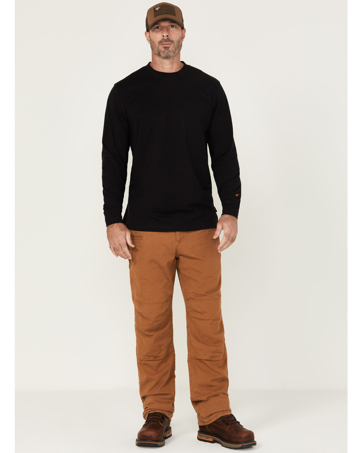 Hawx Men's Roscoe Lined Cargo Straight Stretch Canvas Pants