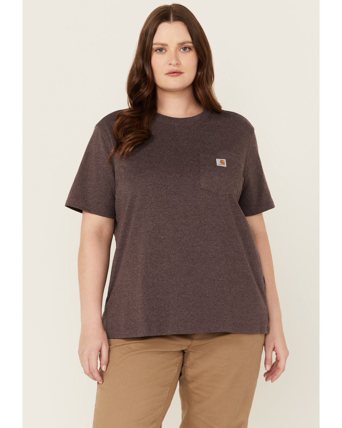 Carhartt Women's Heavyweight Pocket Short Sleeve Work Tee - Plus