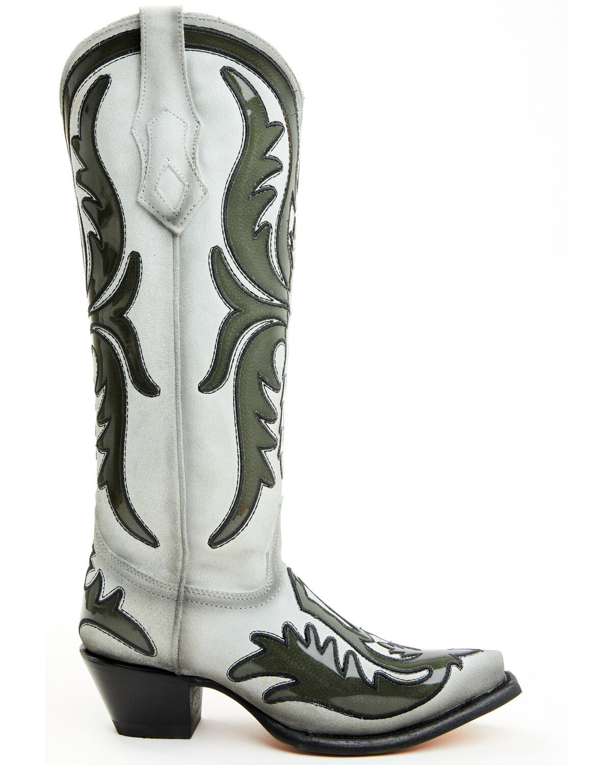 Corral Women's Polymer Blacklight Overlay Tall Western Boots - Snip Toe