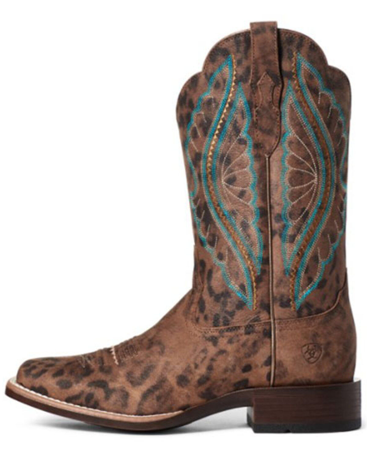 Ariat Women's Leopard Primetime Western Performance Boots - Broad Square Toe