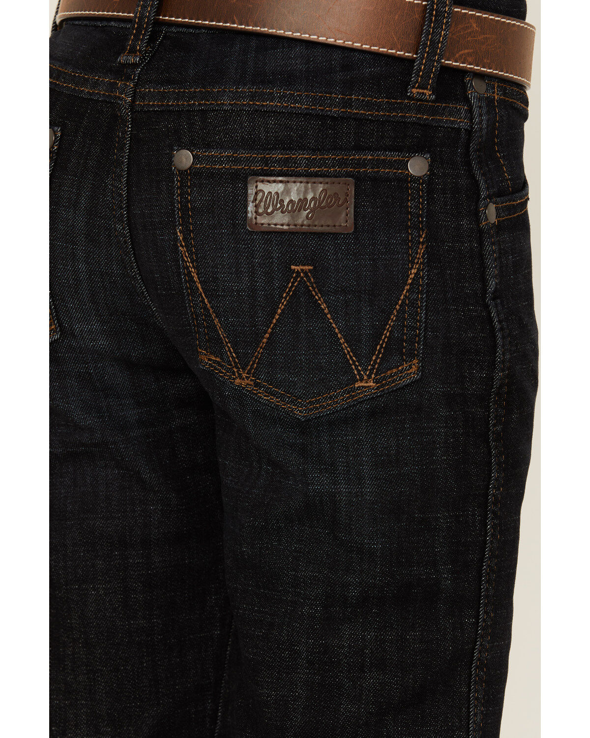 Wrangler Retro Boys' Dark Wash Dax Slim Bootcut Jeans