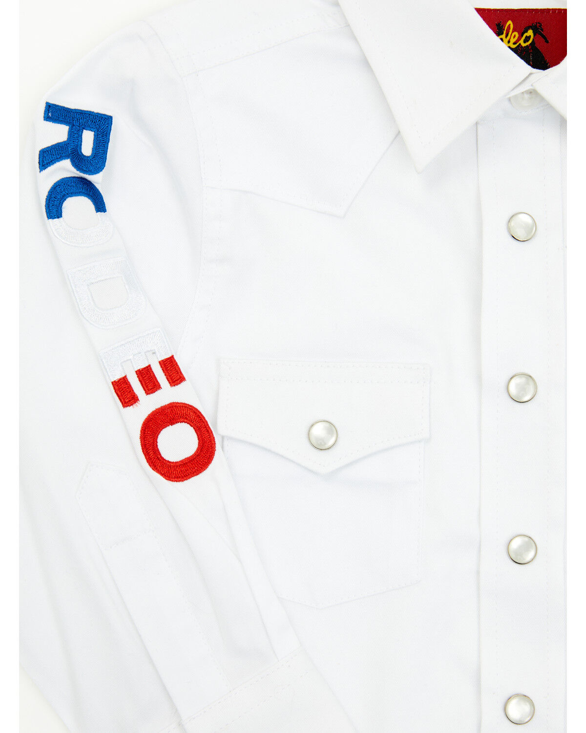 Rodeo Clothing Boys' USA Rodeo Long Sleeve Pearl Snap Western Shirt