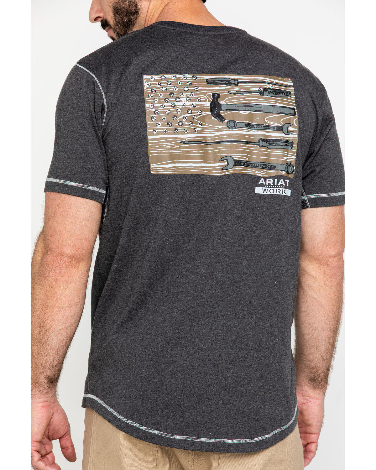 Ariat Men's Rebar Workman Technician Graphic Work T-Shirt
