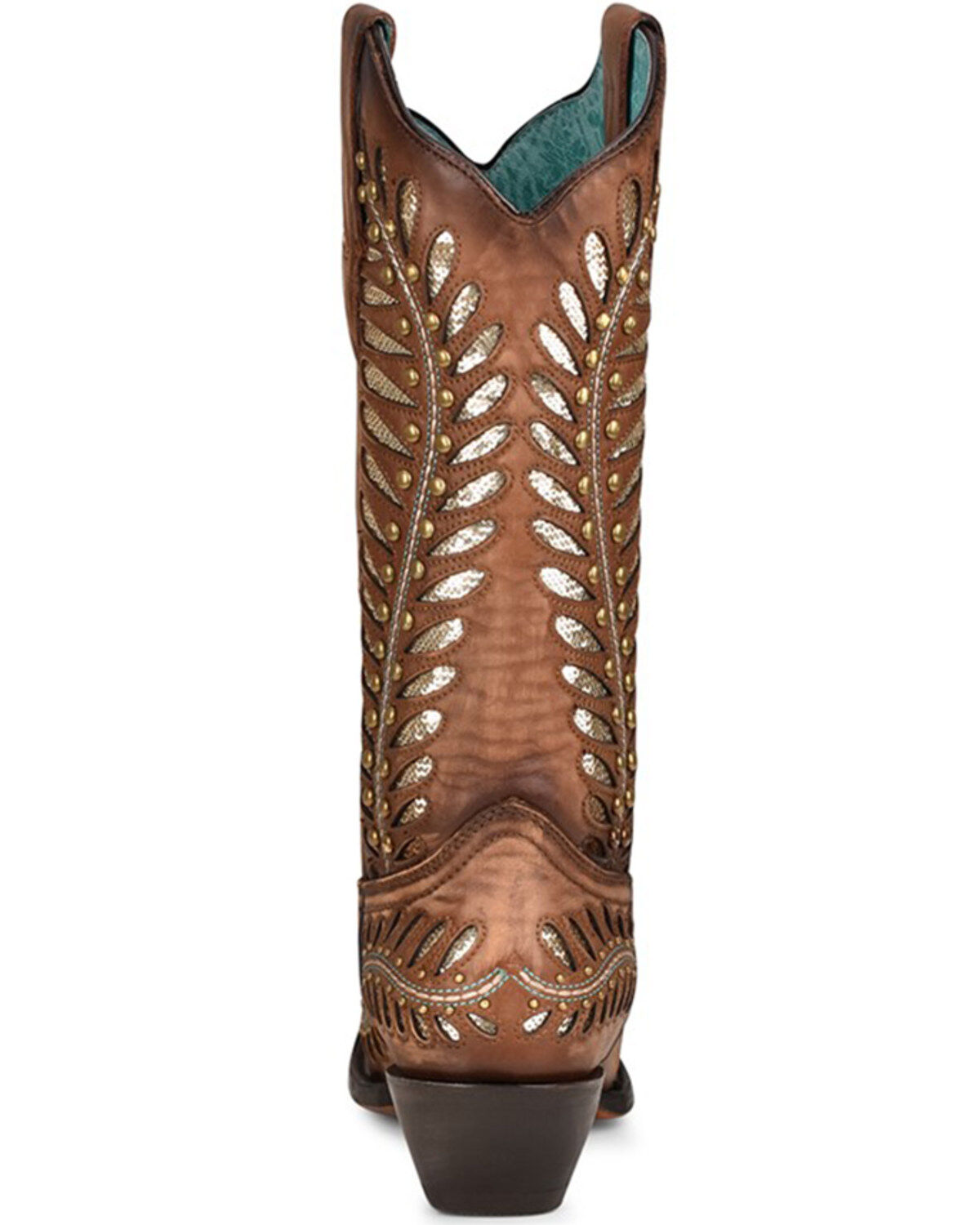 Corral Women's Tan Inlay Western Boots - Snip Toe