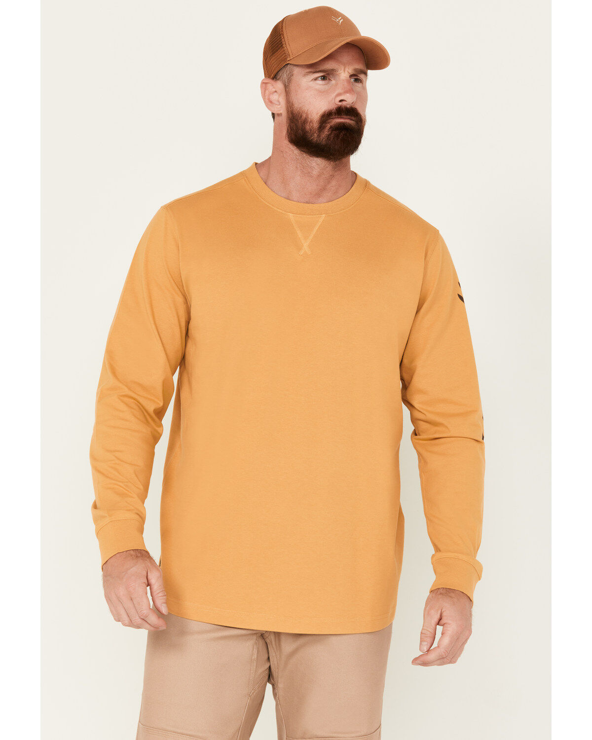Hawx Men's Season Logo Long Sleeve Work Shirt