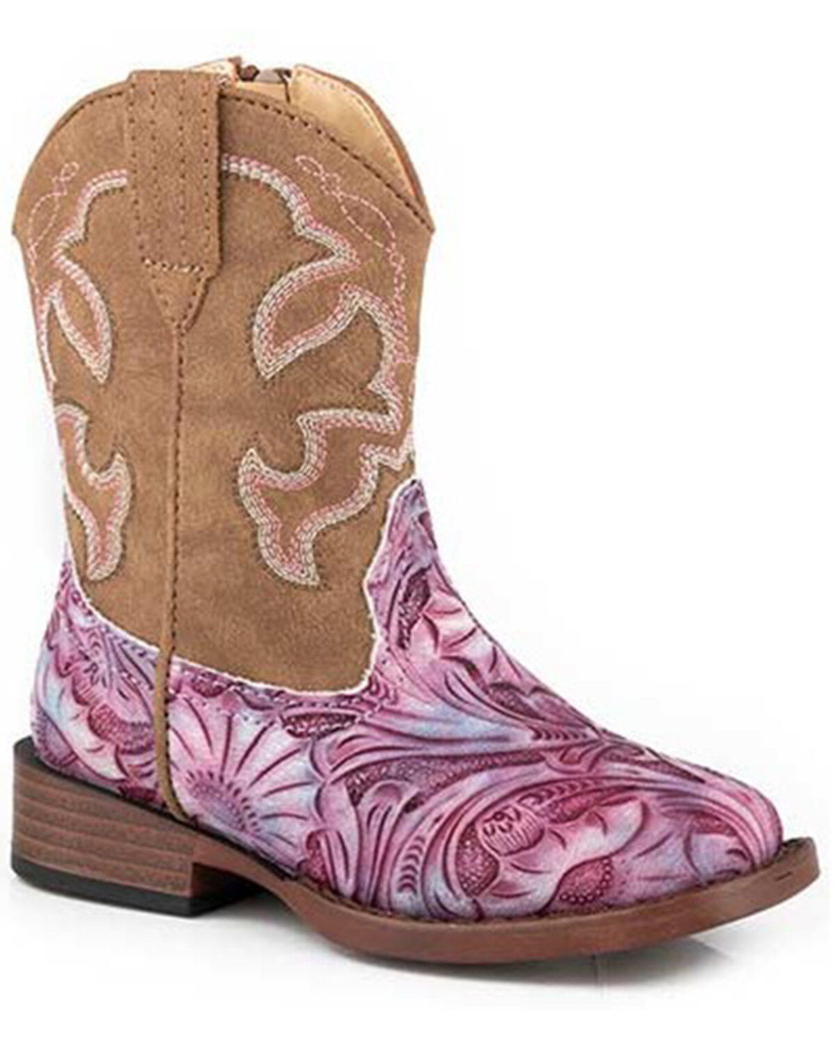Roper Toddler Girls' Raya Western Boots - Square Toe