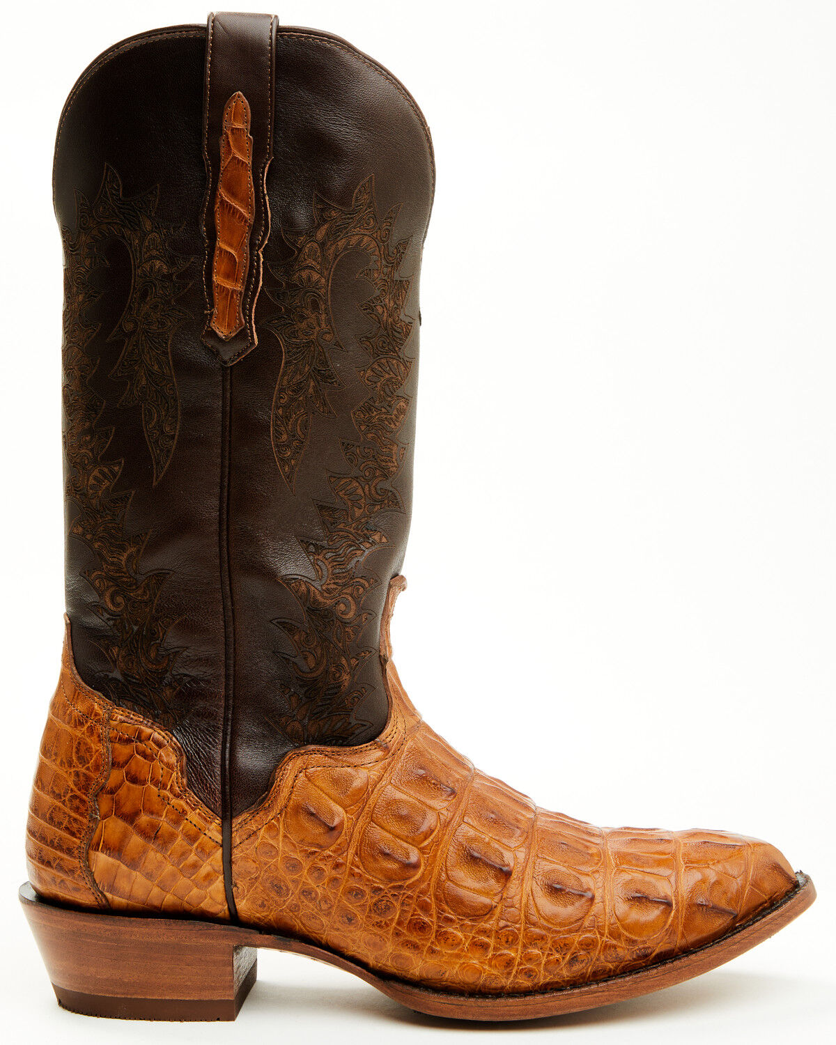 El Dorado Men's Exotic American Alligator Western Boots - Round Toe