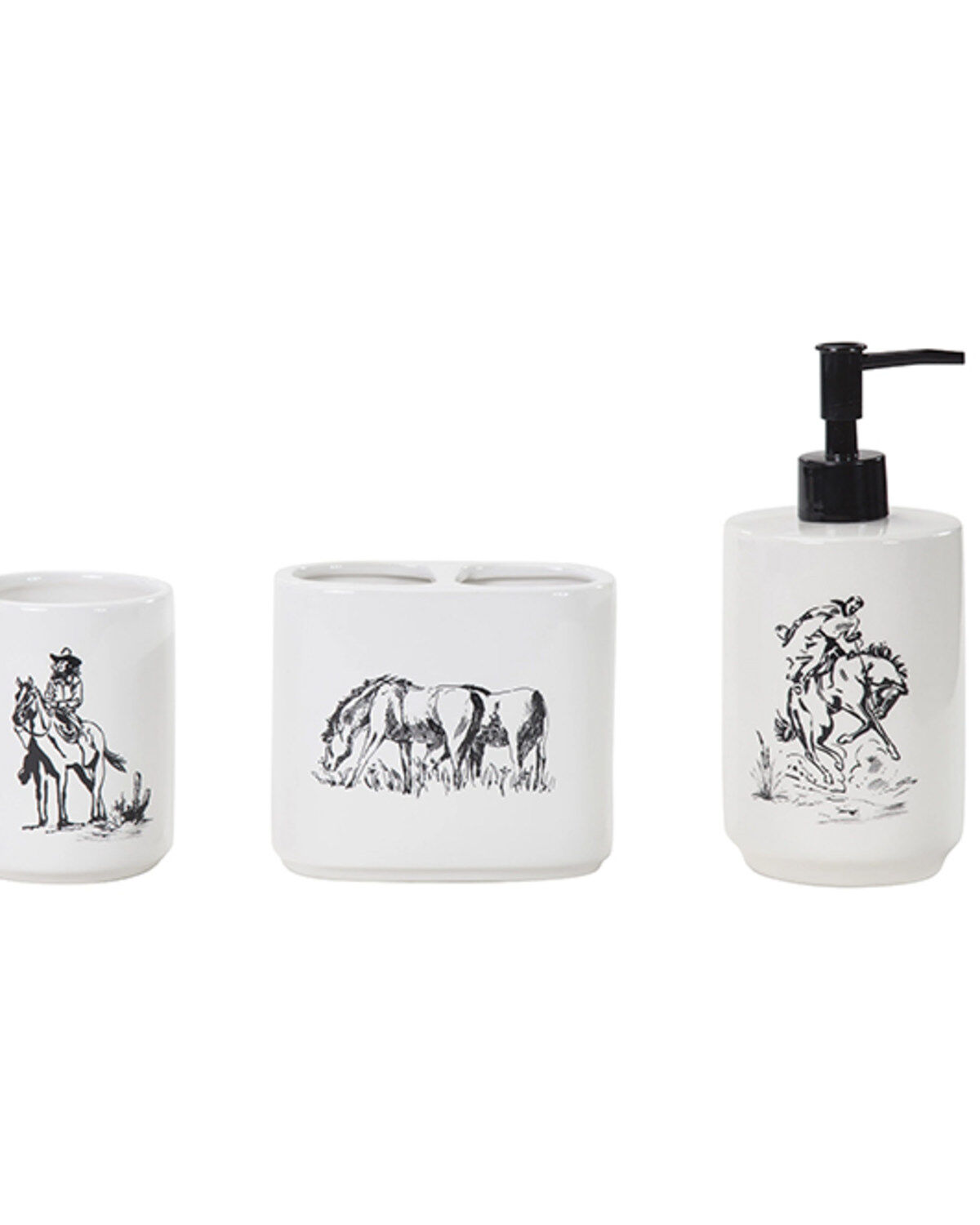 HiEnd Accents Ranch Life Countertop Bathroom Set - 3 Piece