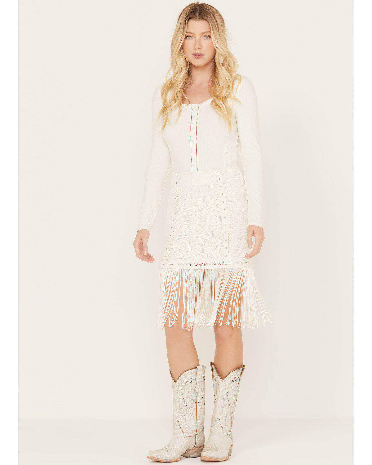 Idyllwind Women's Rocker Studs and Lace Skirt