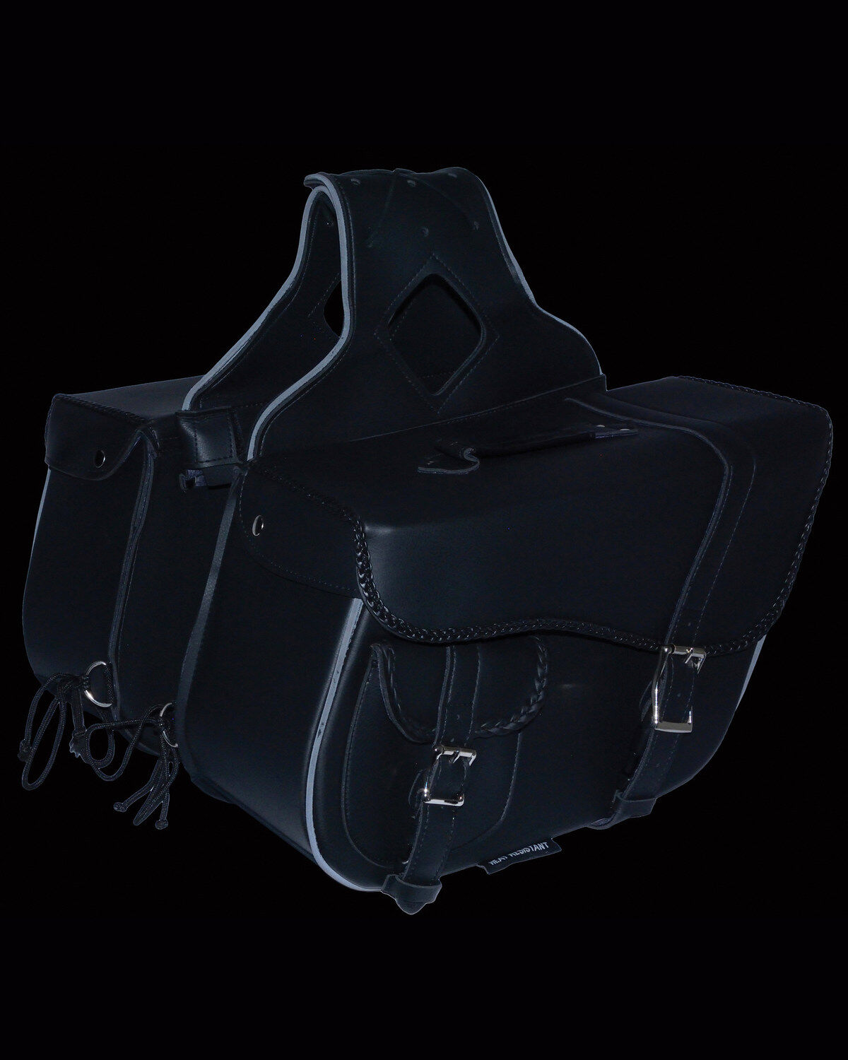 Milwaukee Leather Large Braided Throw Over Saddle Bag