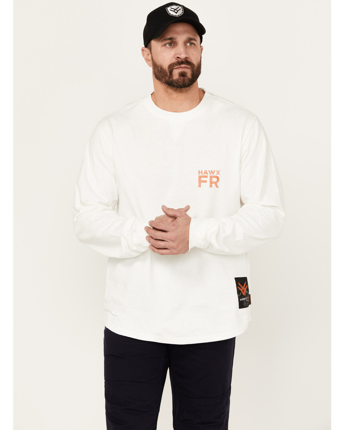 Hawx Men's FR Logo Long Sleeve Graphic T-Shirt