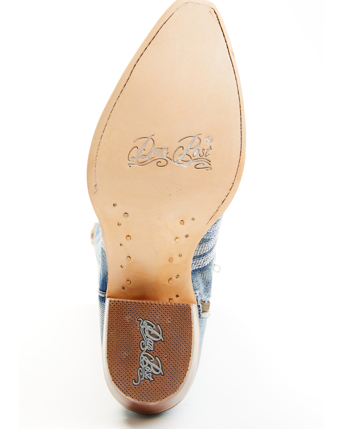 Dan Post Women's Denim Darlin' Tall Western Boots - Snip Toe