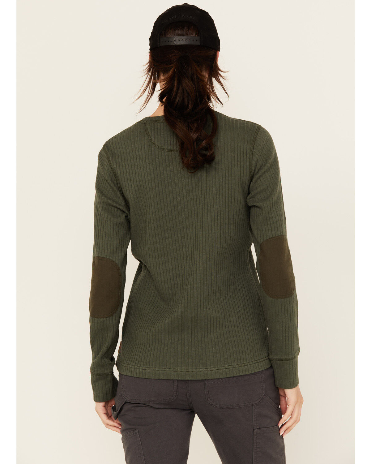 Lucky Brand Workwear Women's Long Sleeve Ribbed Henley Shirt