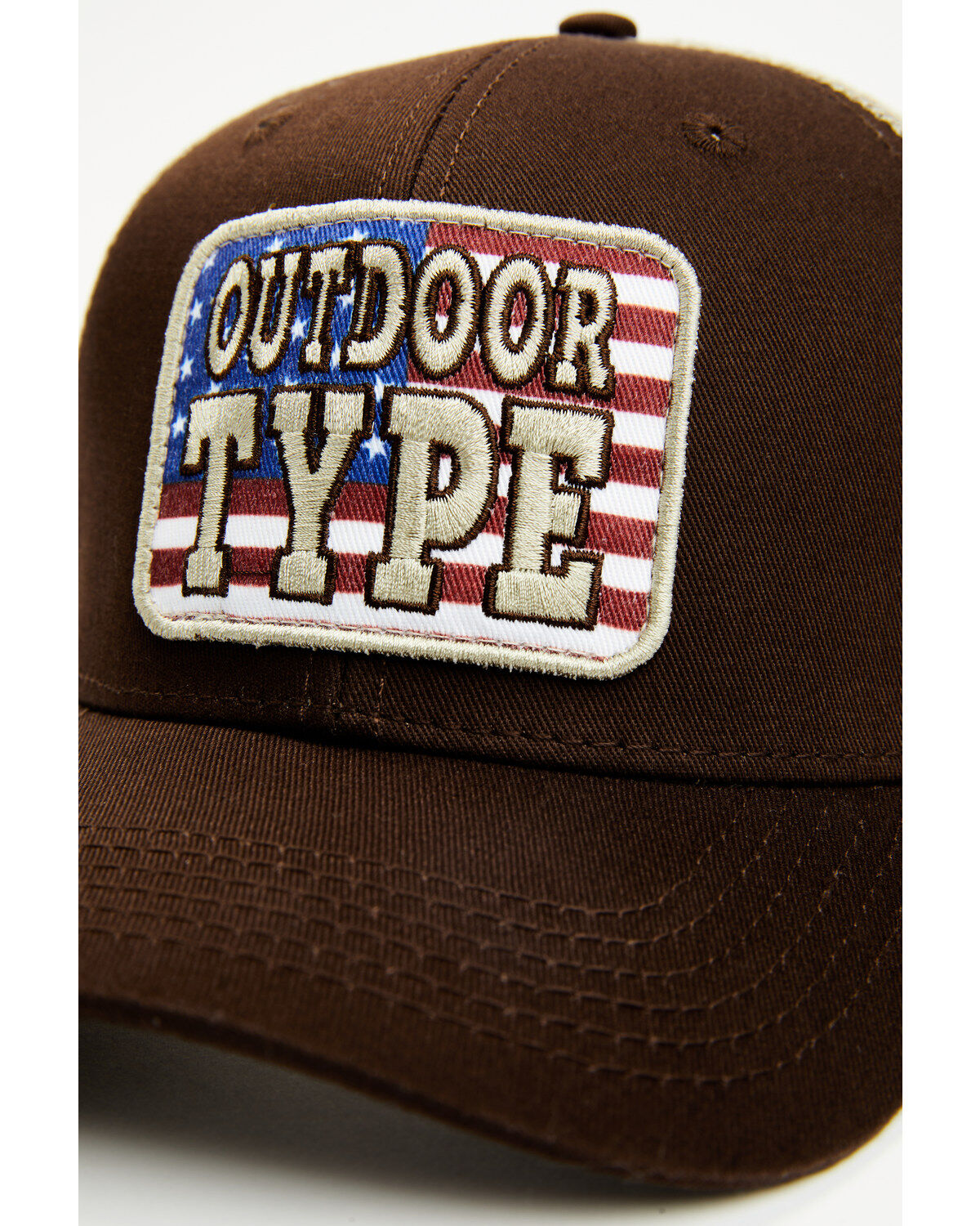 Brothers and Sons Men's Outdoor Type American Flag Patch Ball Cap