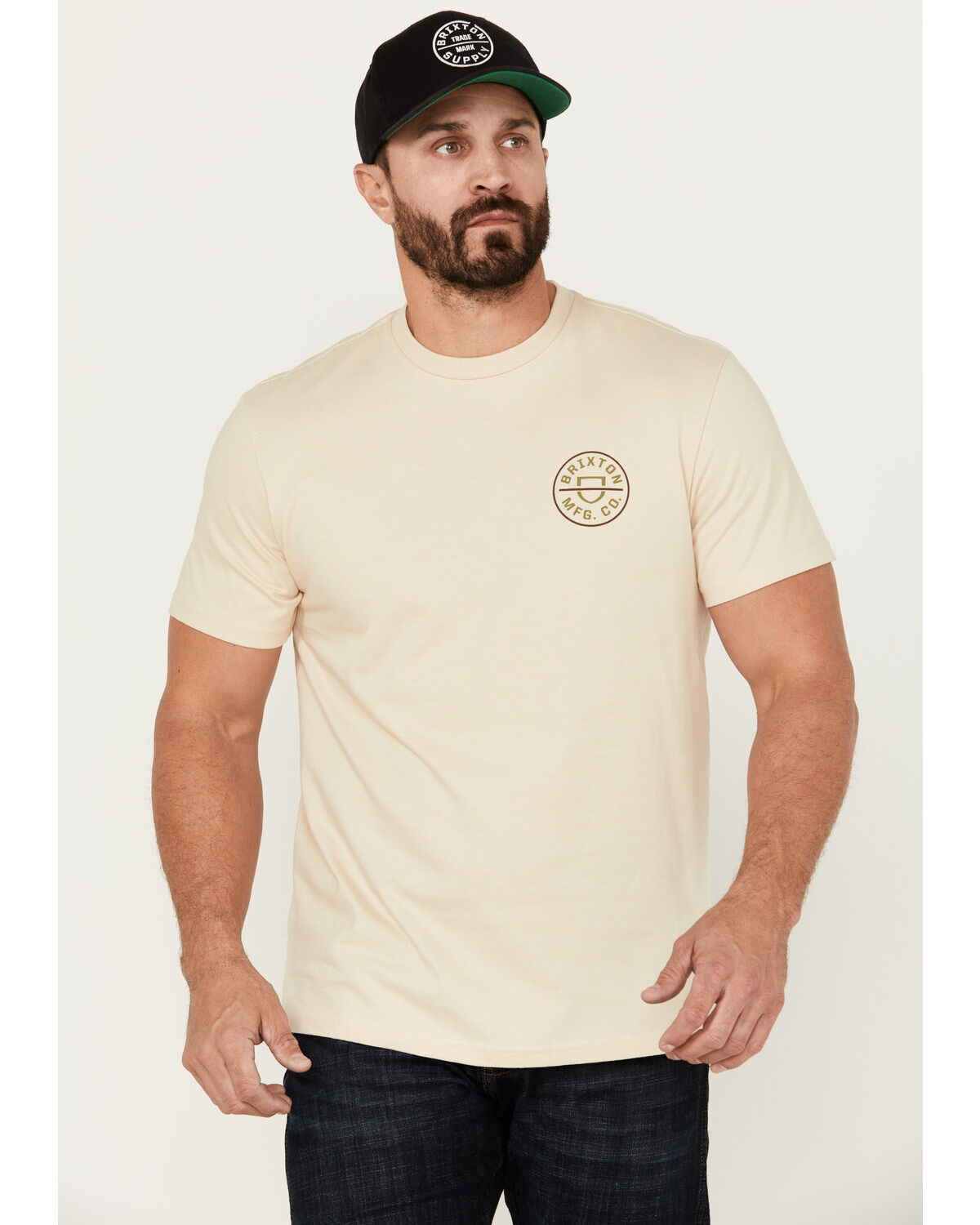 Brixton Men's Crest II Logo Short Sleeve Graphic T-Shirt