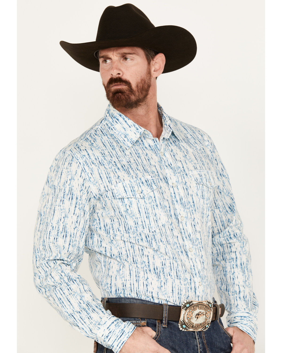 Wrangler 20X Men's Advanced Comfort Long Sleeve Western Snap Shirt