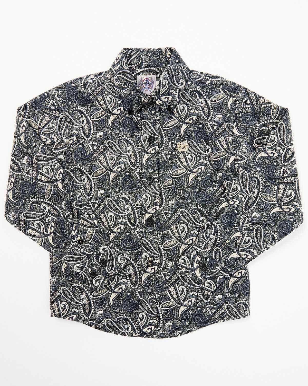 Cinch Toddler Boys' Paisley Print Long Sleeve Button-Down Western Shirt