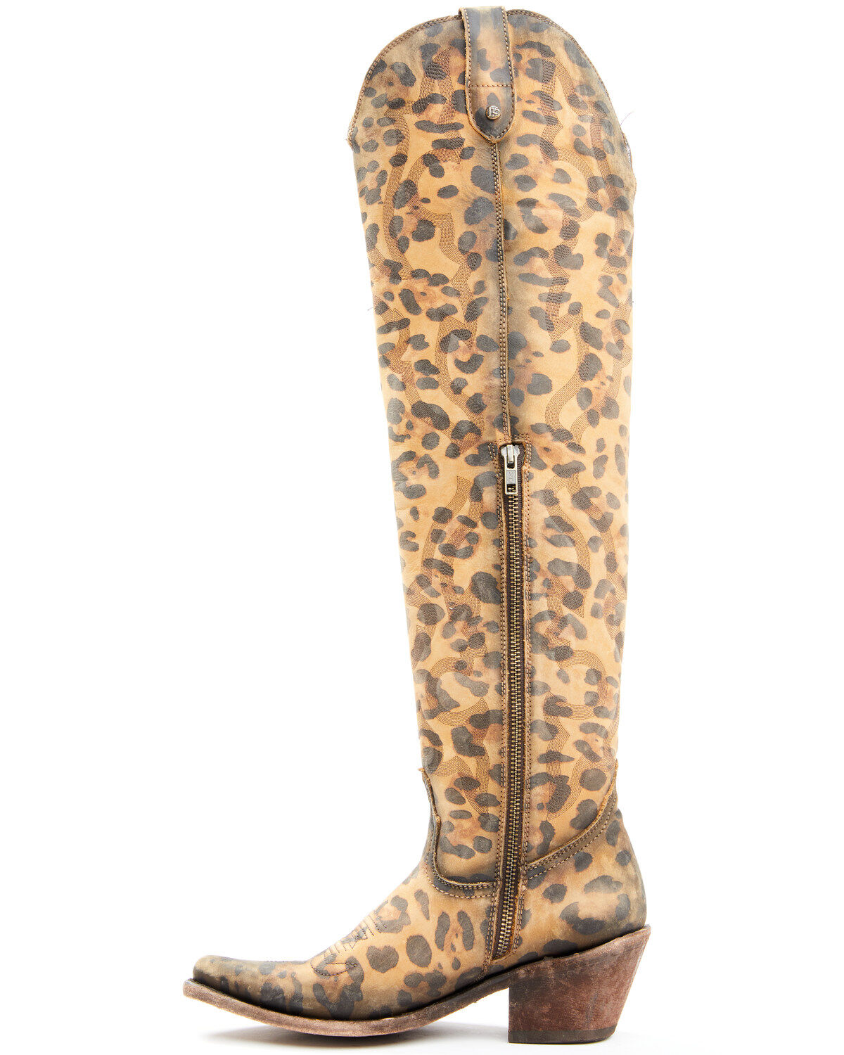 Liberty Black Women's Allyssa Leopard Print Western Boots - Round Toe