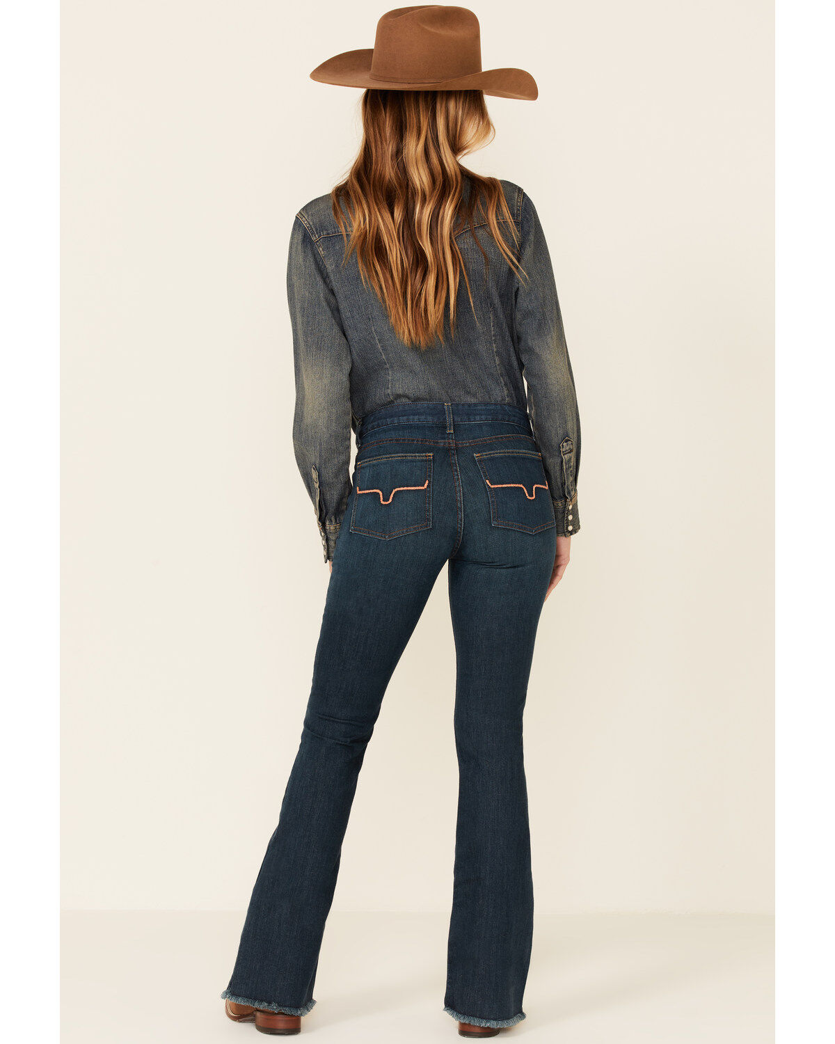 Kimes Ranch Women's Dark Wash Lola Raw Trousers