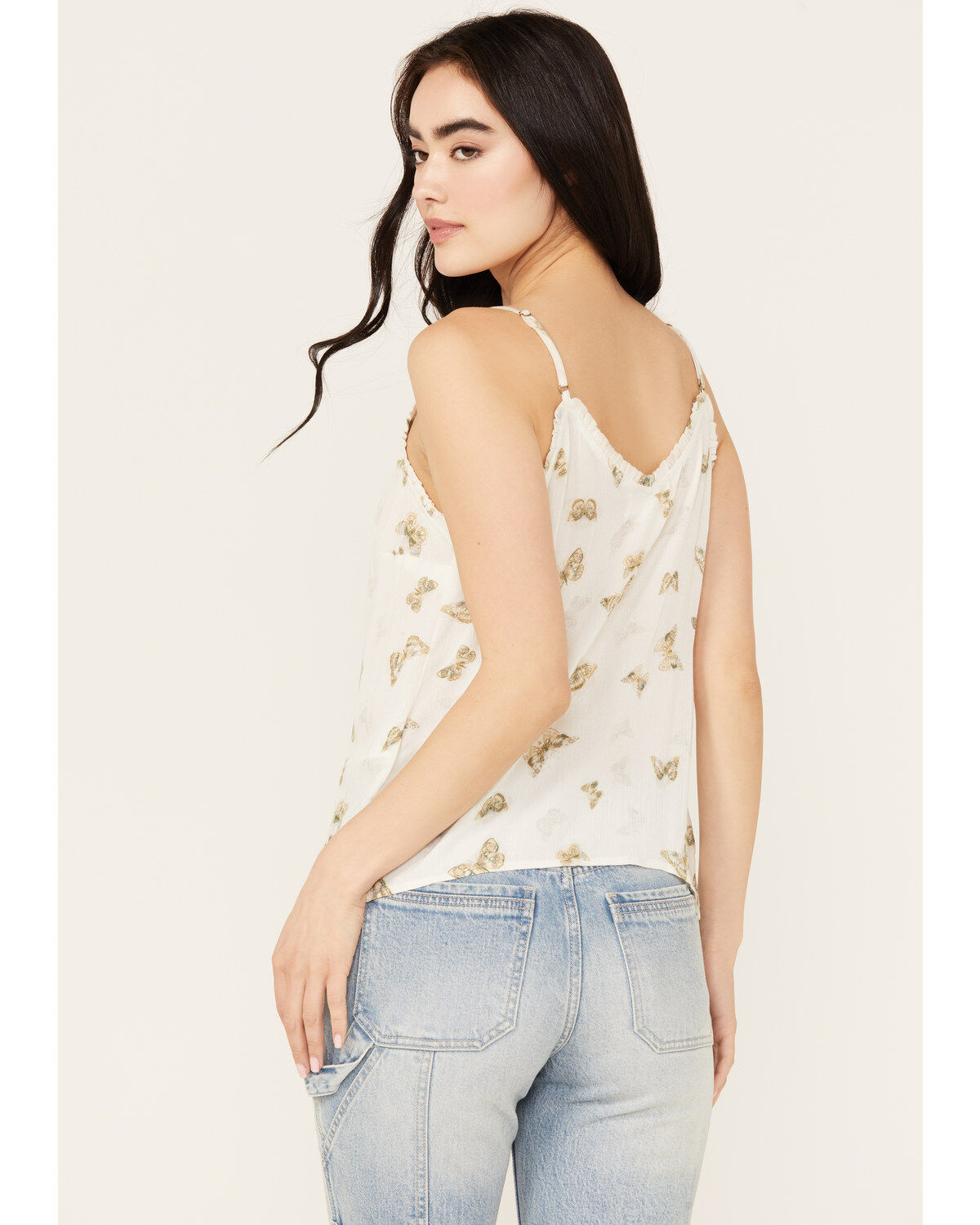 Cleo + Wolf Women's Butterfly Cropped Cami