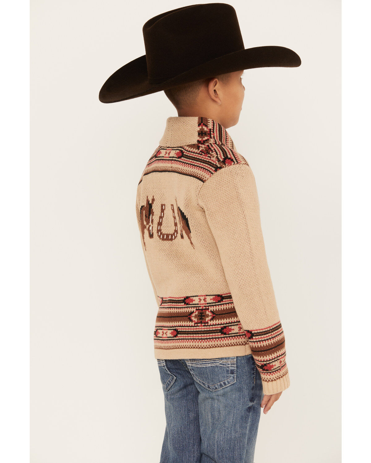 Cotton & Rye Boys' Horse Graphic Button-Down Cardigan