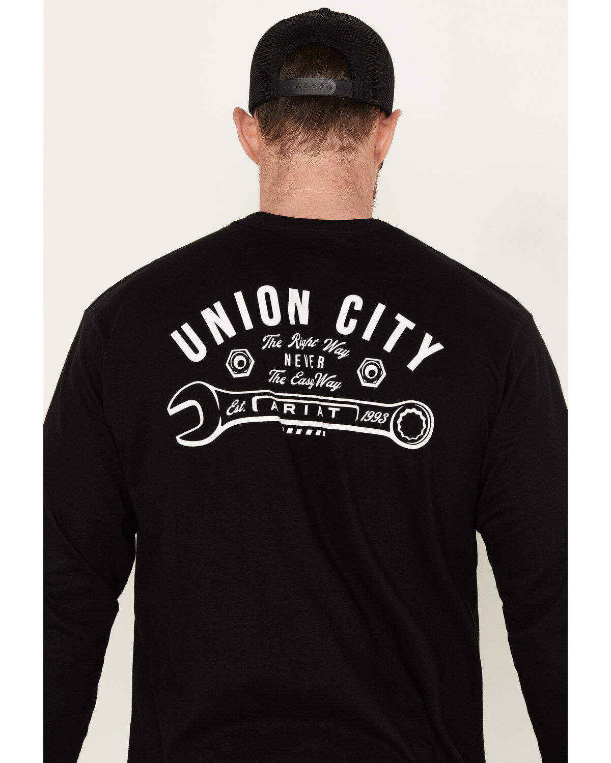 Ariat Men's Rebar Stretch Union City Long Sleeve Work T-Shirt
