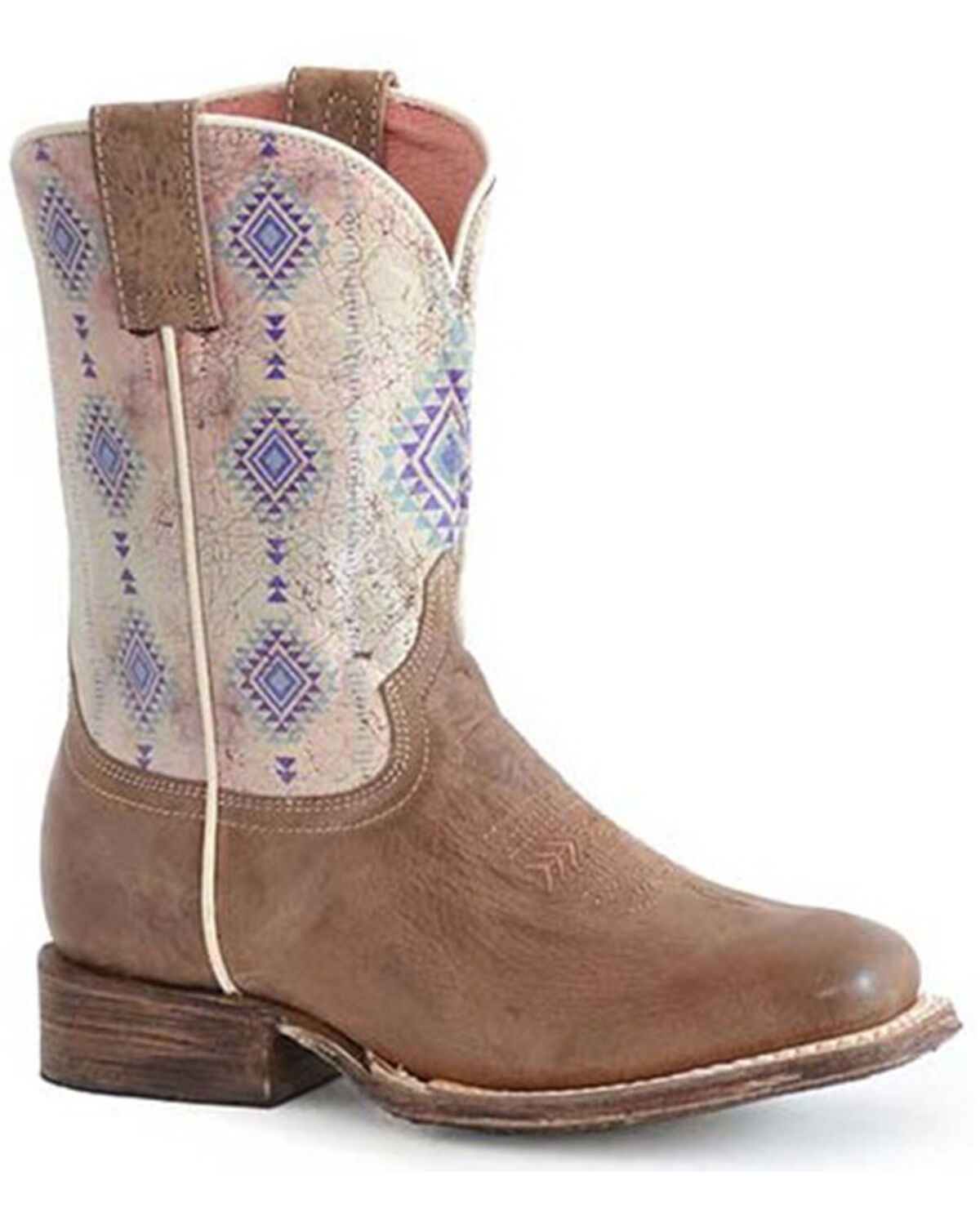 Roper Boys' Southwestern Boots - Broad Square Toe