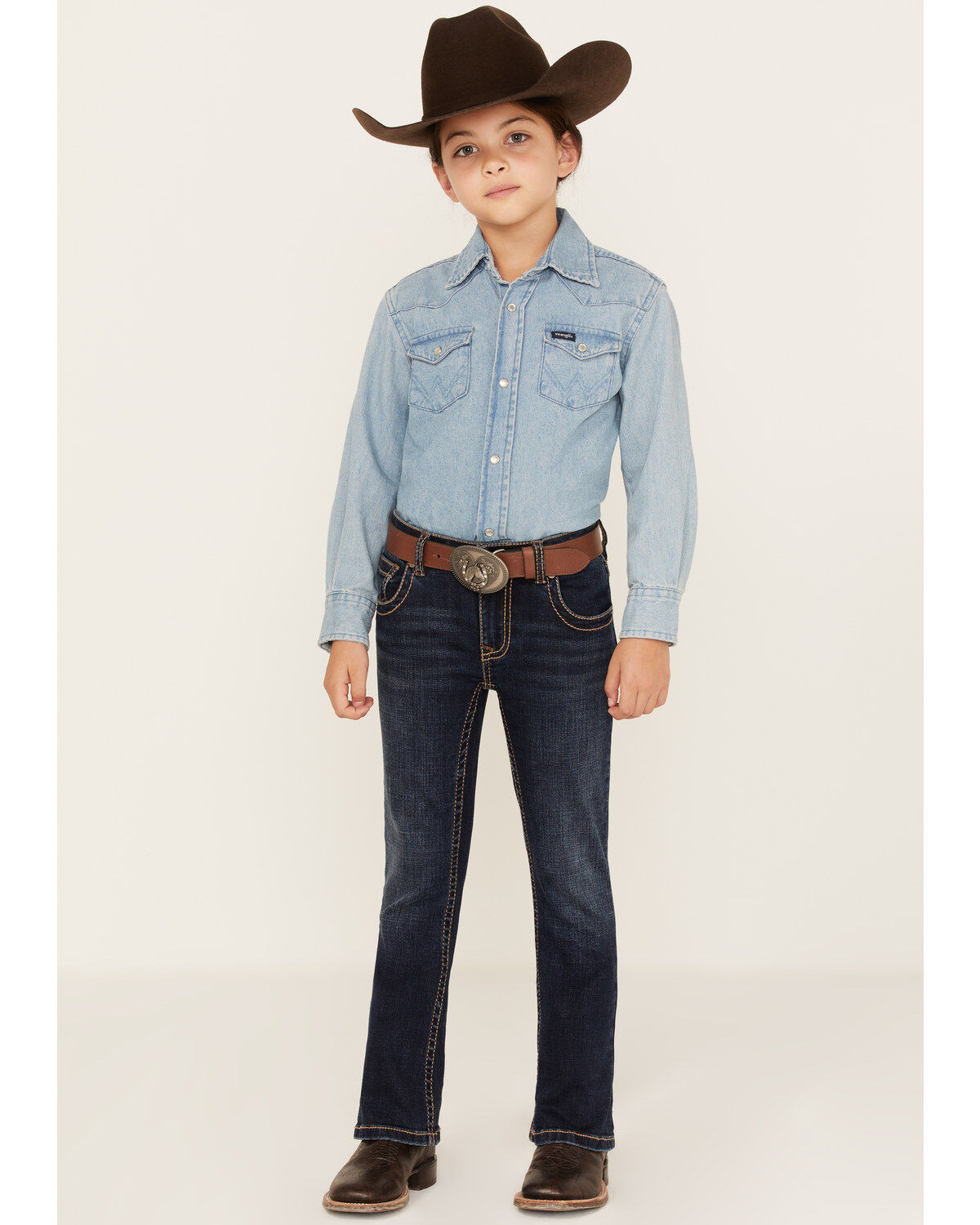 Shyanne Little Girls' Medium Wash Bootcut Riding Jeans