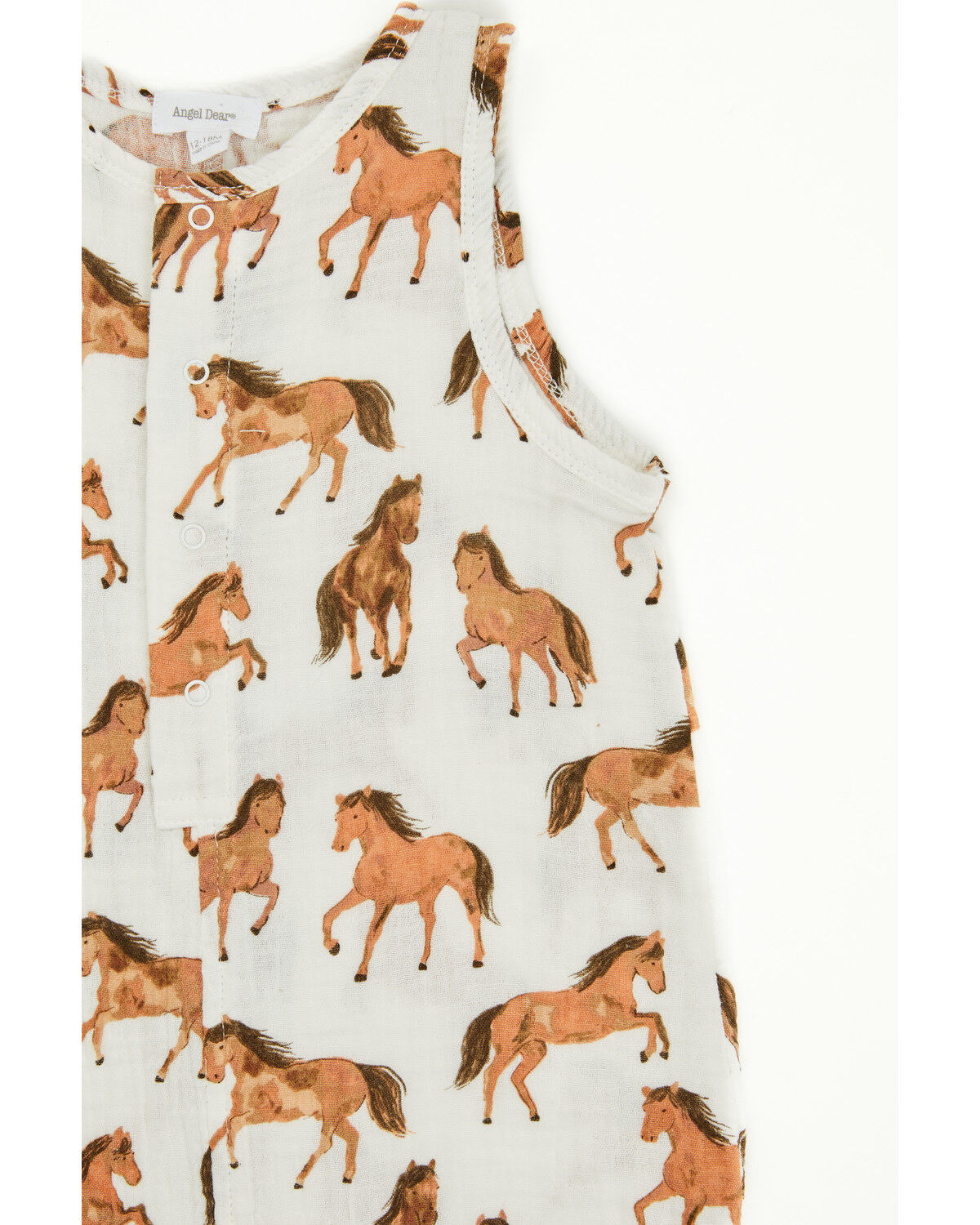 Angel Dear Infant Boys' Horse Shortie Sleeveless Snap Onesie