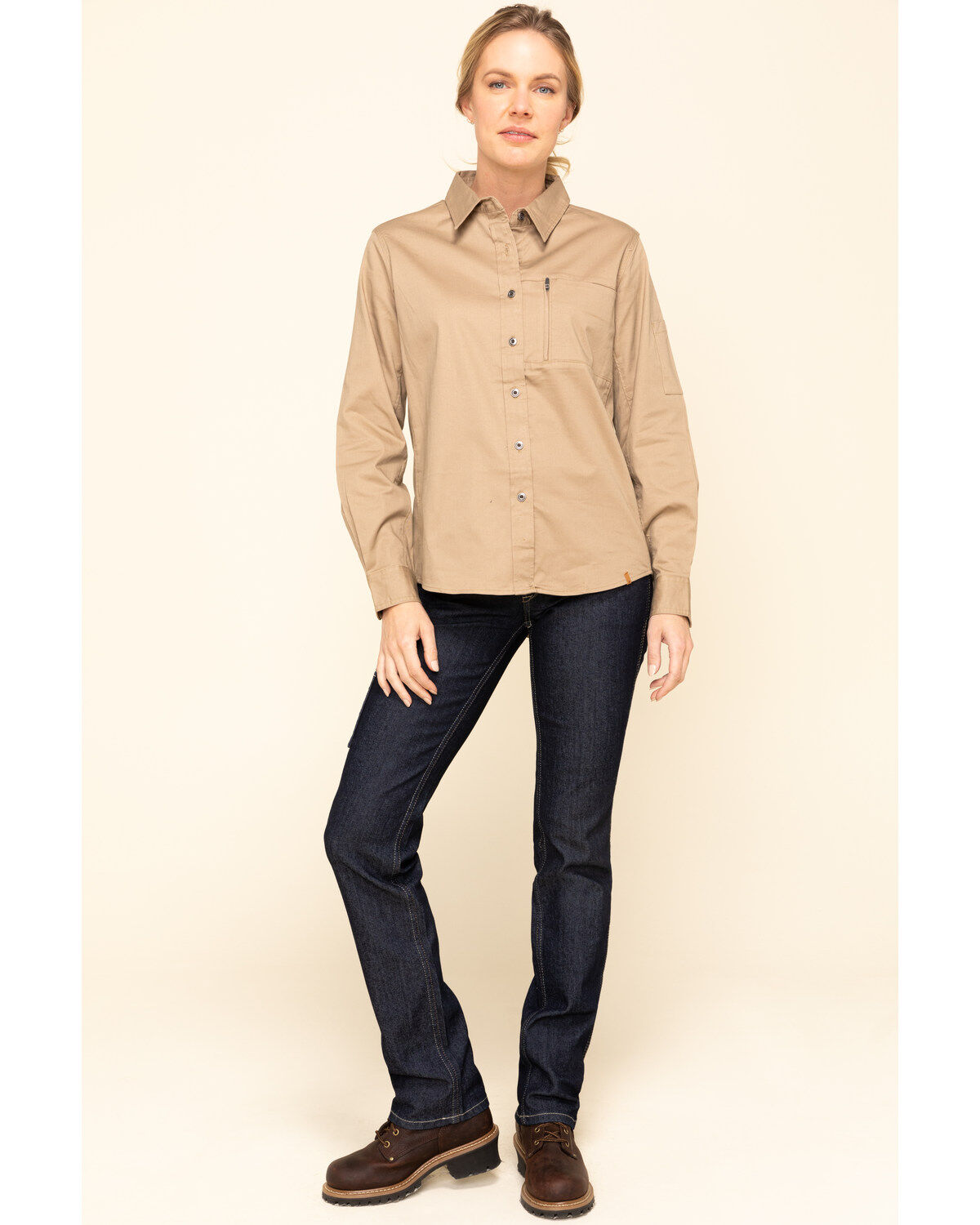 Ariat Women's Rebar Mid Rise Durastretch Raven Rinse Work Straight Jeanss