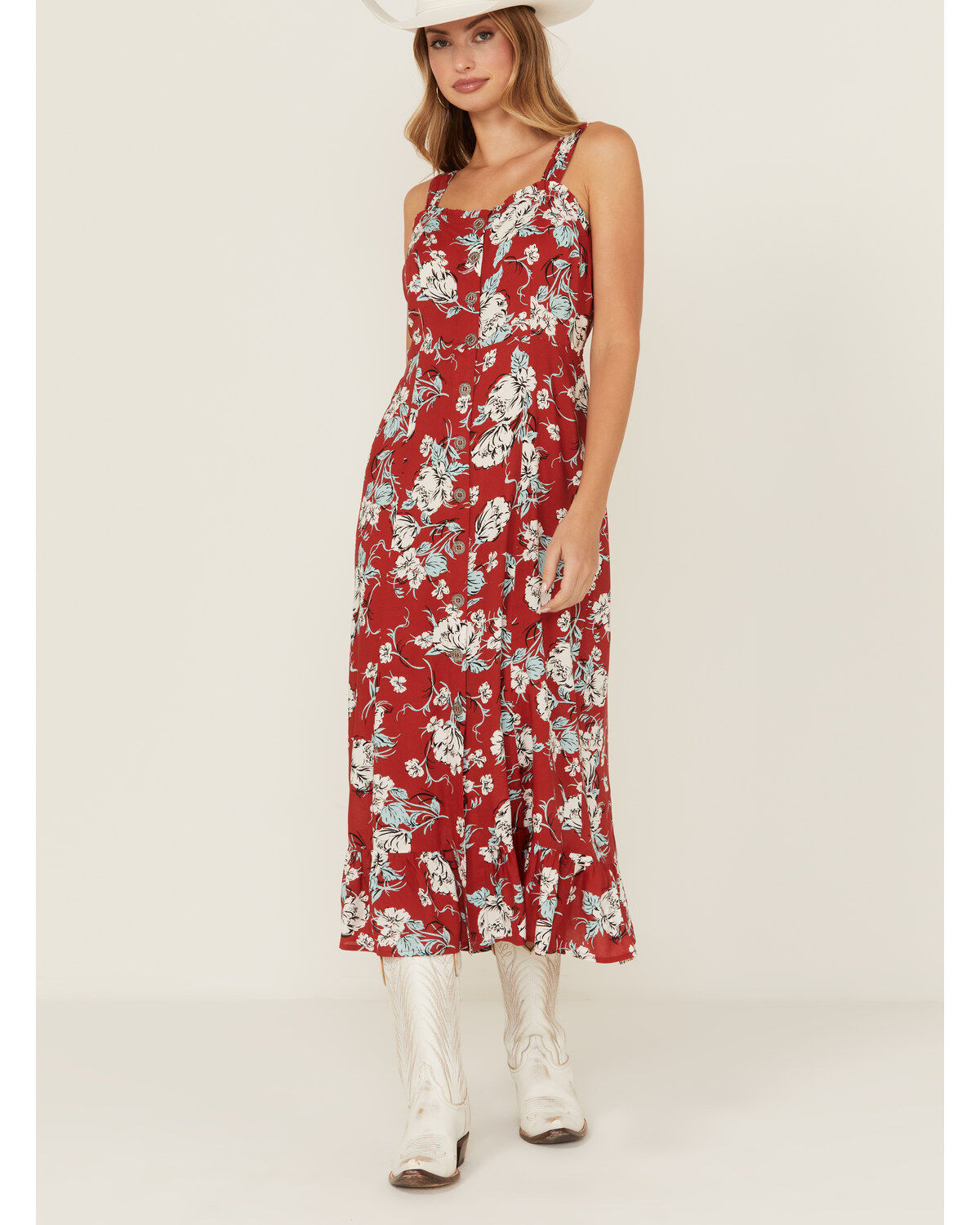 Cotton & Rye Women's Floral Print Midi Sundress