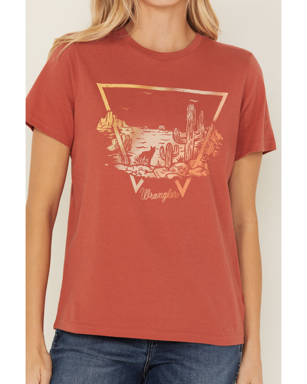 Wrangler Women's Desert Logo Short Sleeve Graphic Tee