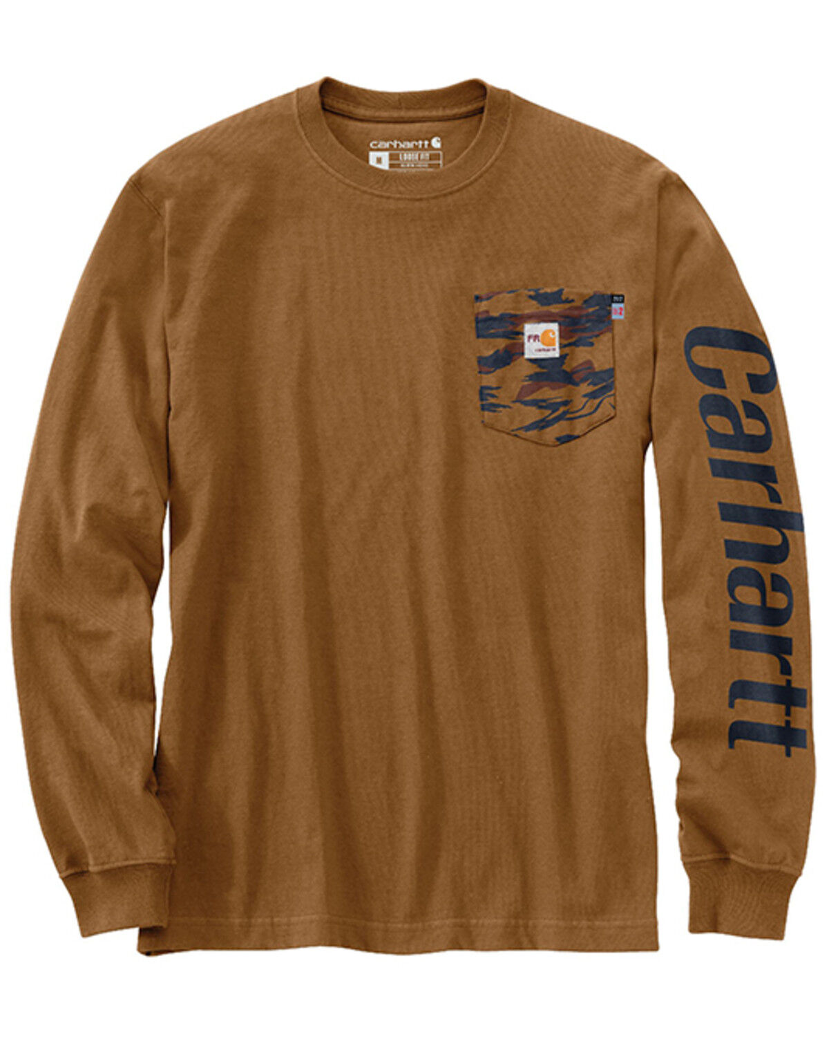 Carhartt Men's FR Force® Loose Fit Lightweight Camo Graphic Long Sleeve Work T-Shirt