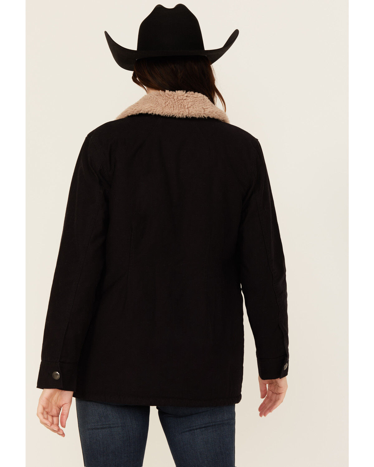 Shyanne Women's Canvas Sherpa Lined Button-Down Jacket