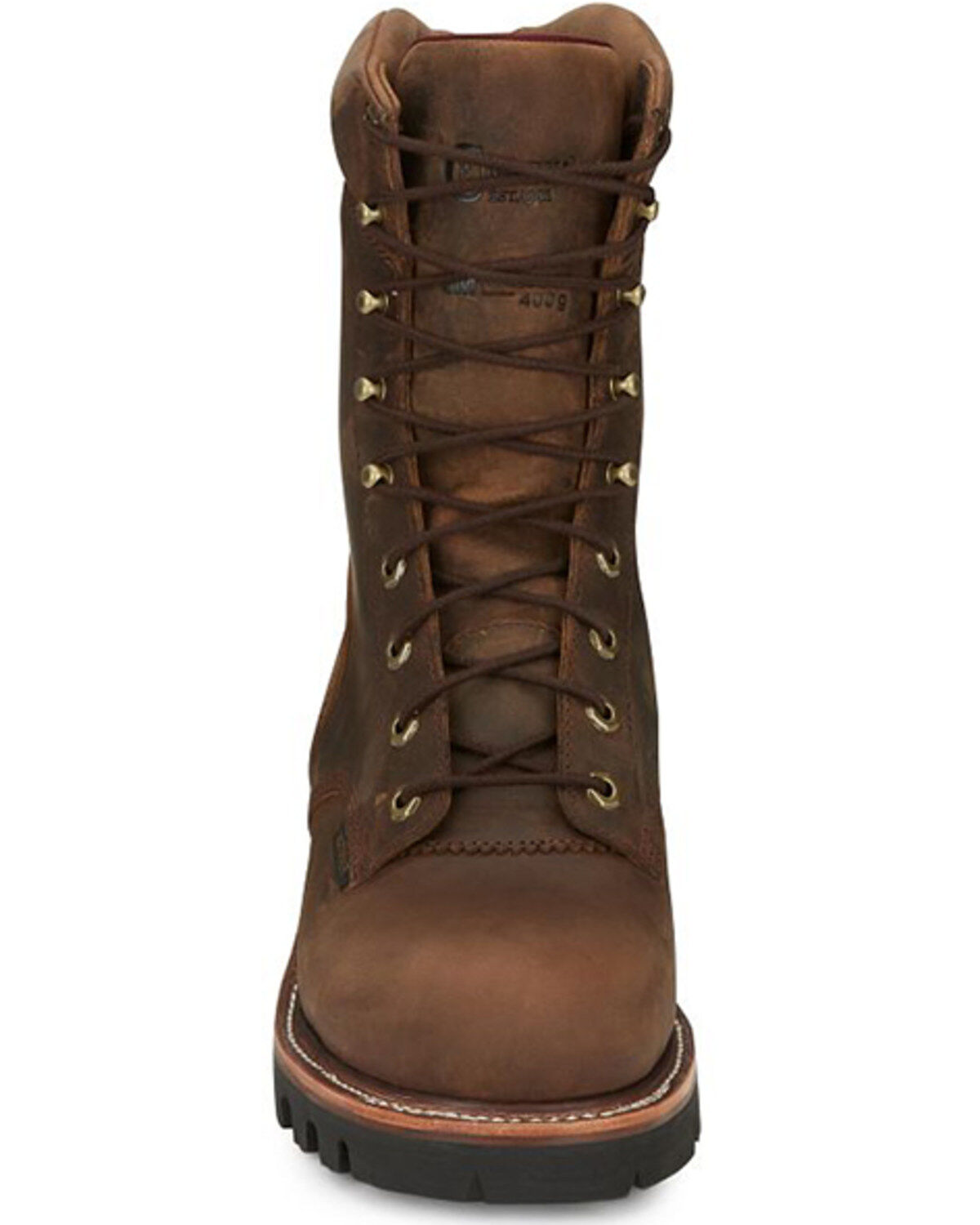 Chippewa Men's Tan Waterproof Logger Work Boots - Steel Toe