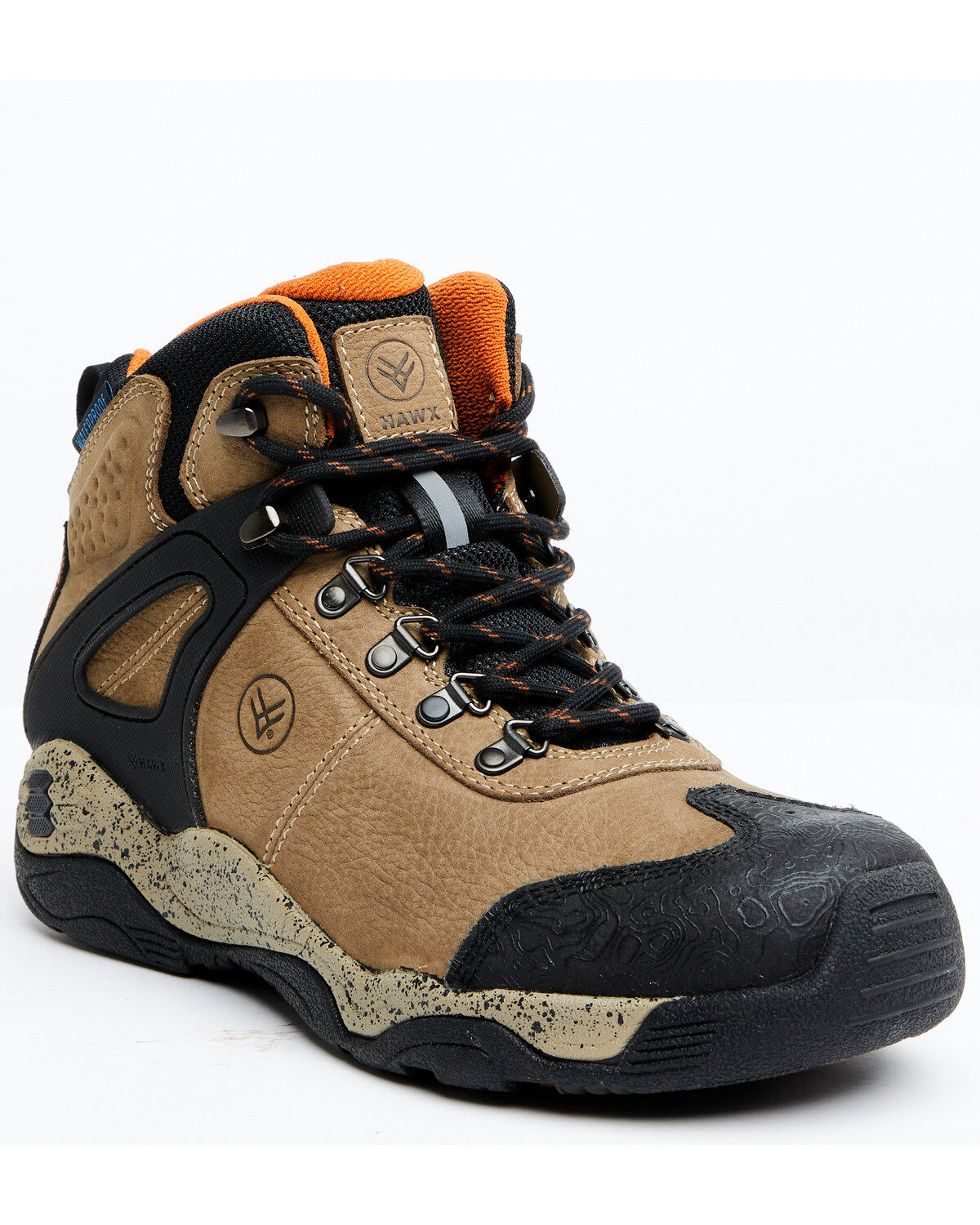 Hawx Men's Talon 2 Deep Taupe Waterproof Lace-Up Hiking Work Boots - Soft Toe