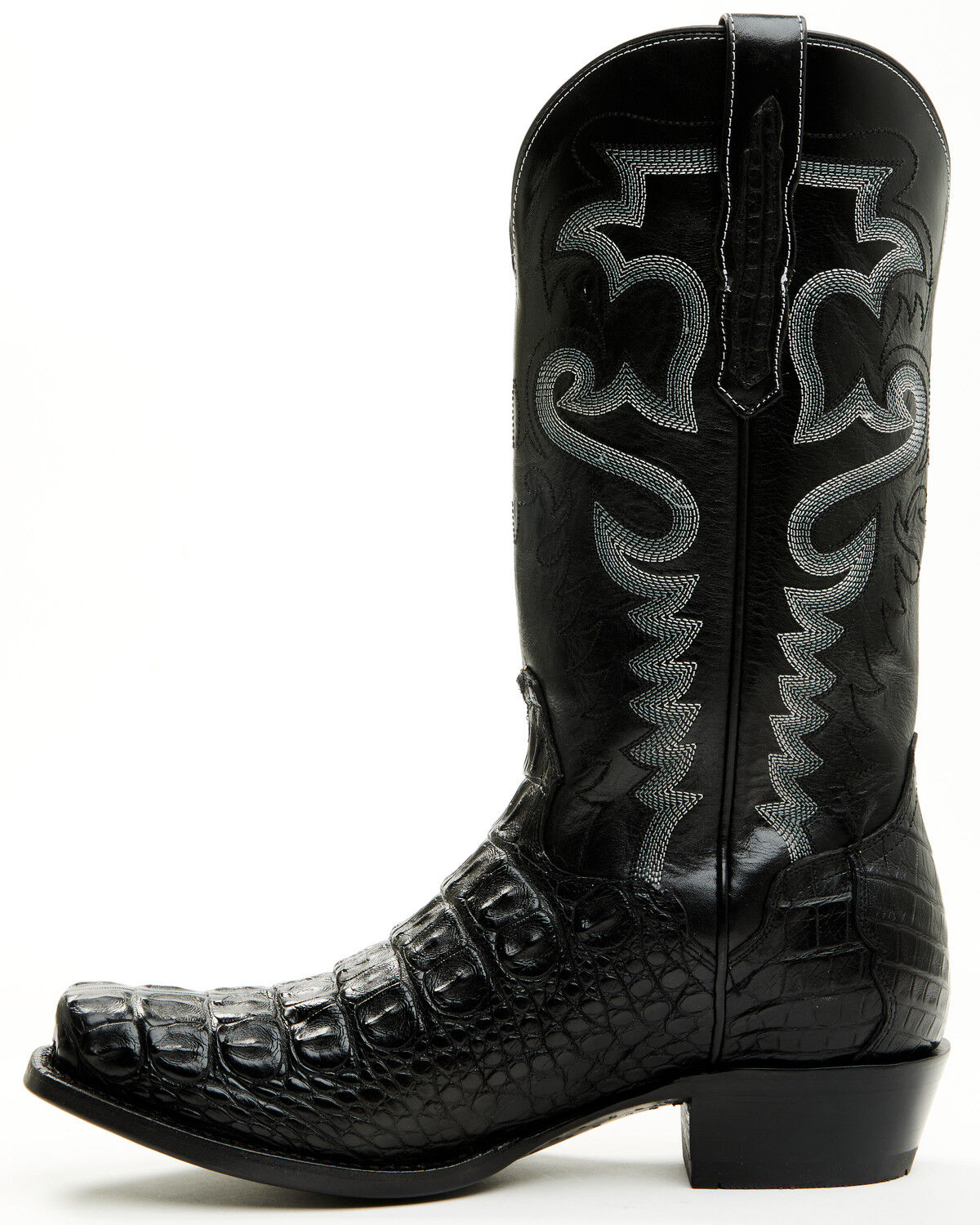 El Dorado Men's Exotic American Alligator Western Boots - Square Toe