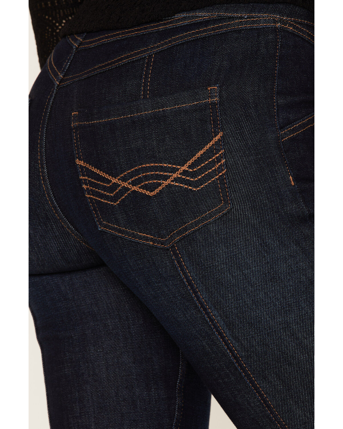 Idyllwind Women's Hillsboro Dark Wash High Rise Seamed Outlaw Flare Jeans