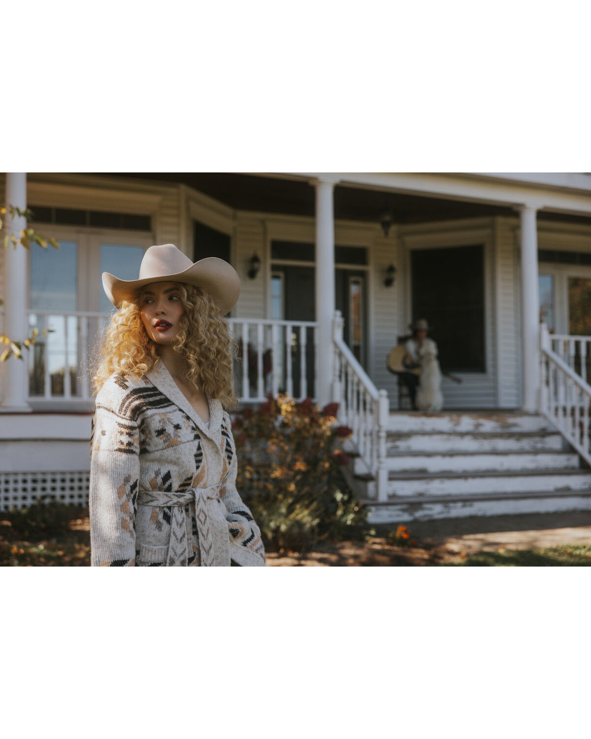 Idyllwind Women's Nora Southwestern Print Belted Sweater