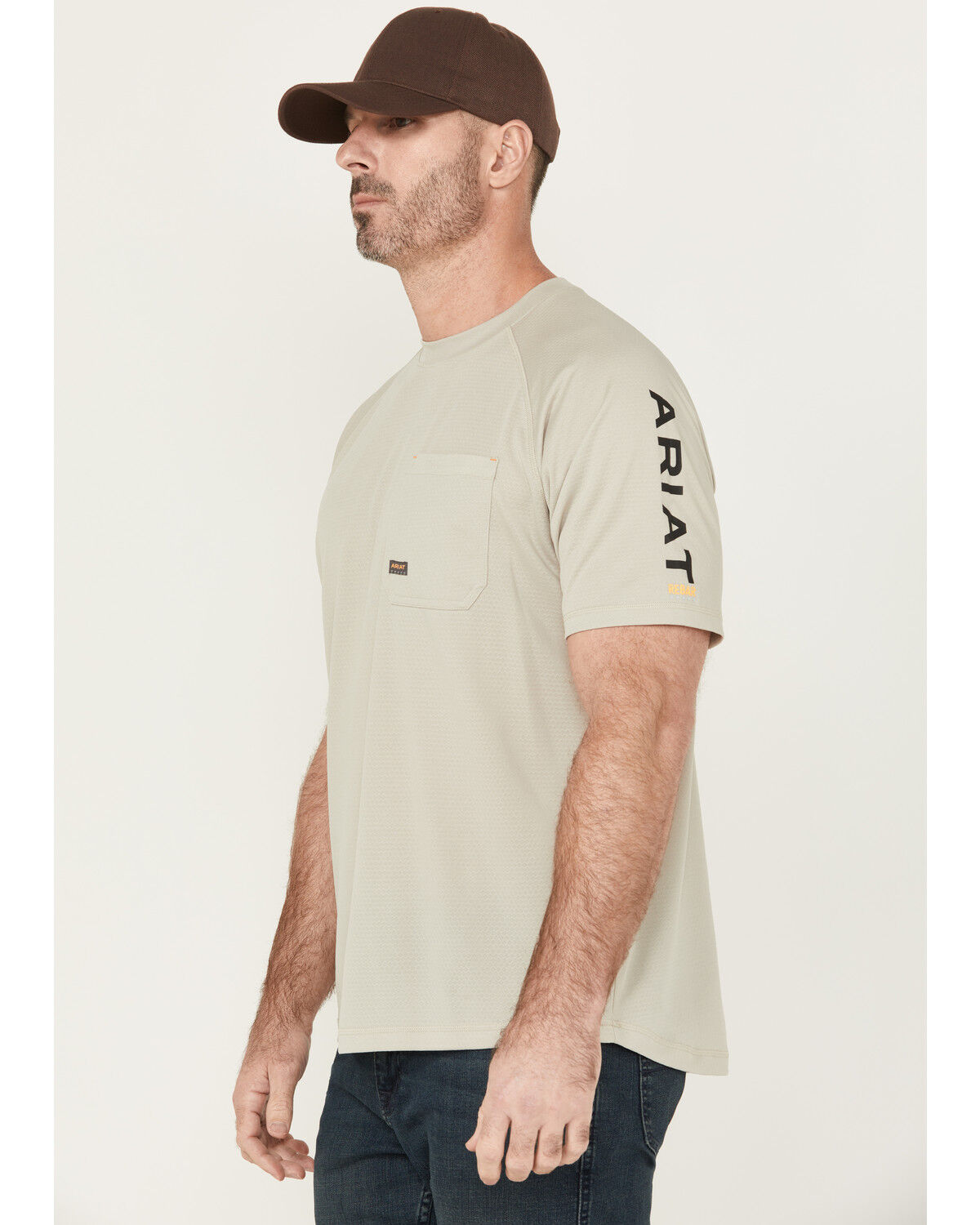 Ariat Men's Rebar Heat Fighter Short Sleeve Pocket Work Shirt - Tall